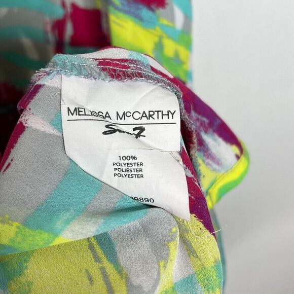 Melissa McCarthy Seven7 Sleeveless Abstract Print Dress Size 2X Plus Boho - Picture 6 of 10